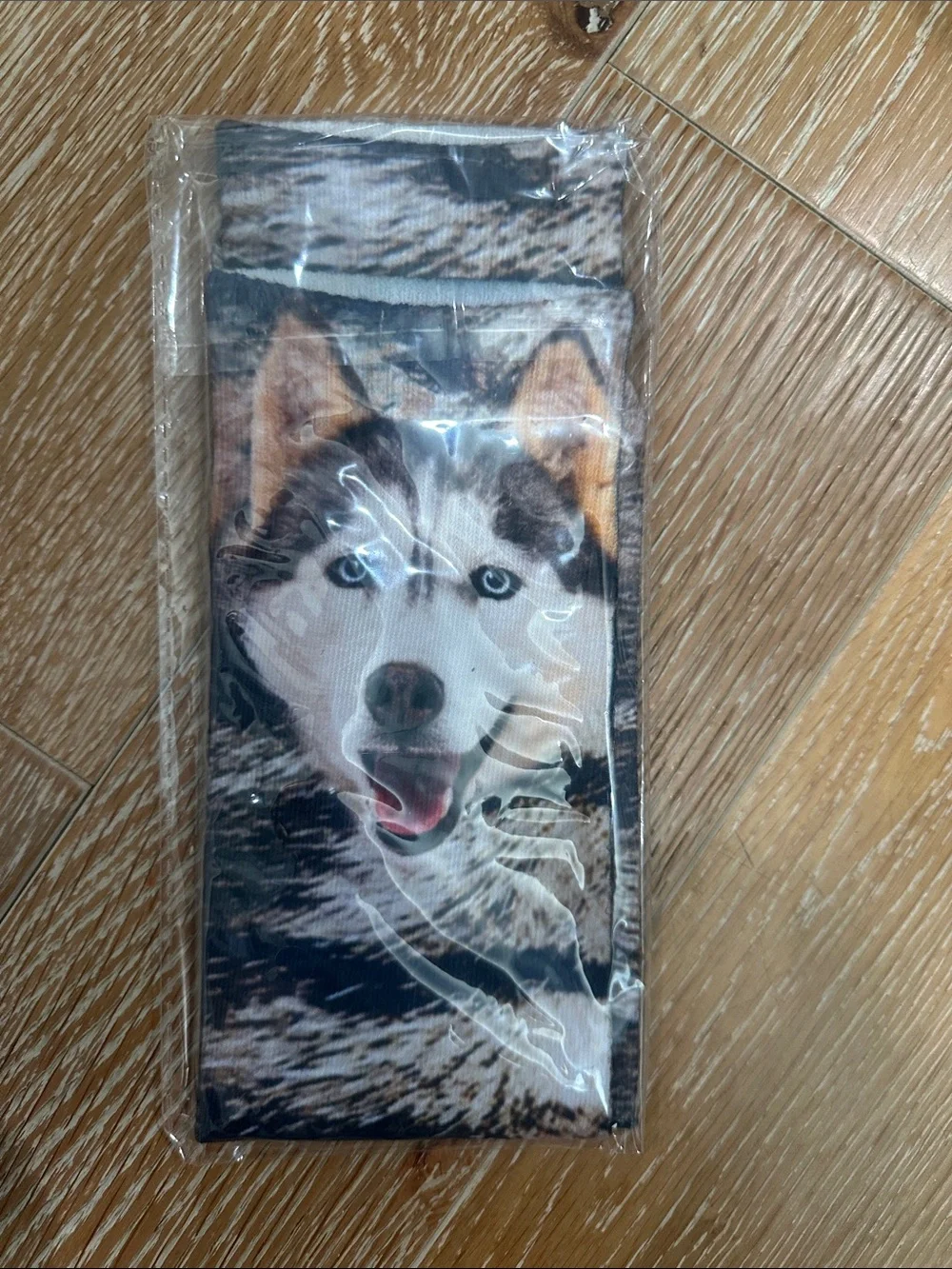 Husky Print Dog Sock bundle (3 pairs)  - Blue/Black
